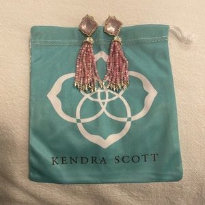 Brand new Kendra Scott pink dangle earrings!!